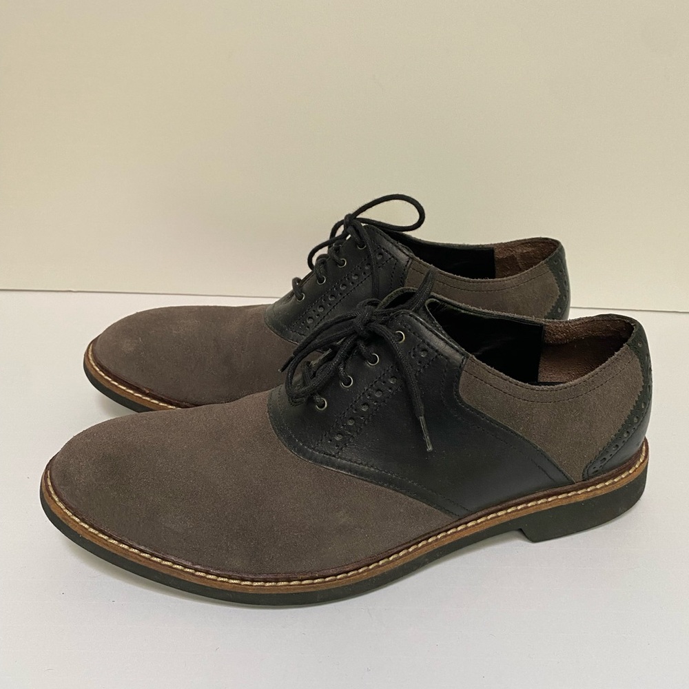 Cole Haan Men's Black and Gray Oxford Dress Shoes 10.5